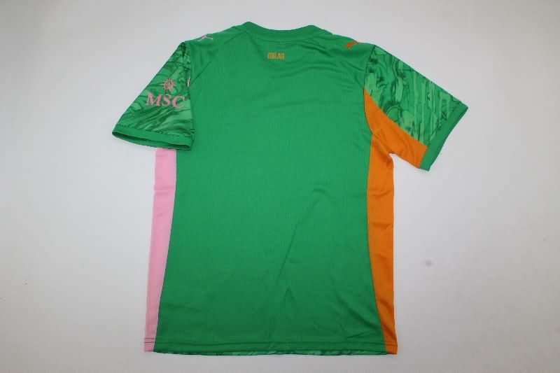 Kids AC Milan 25/26 Goalkeeper Green Soccer Jersey And Shorts