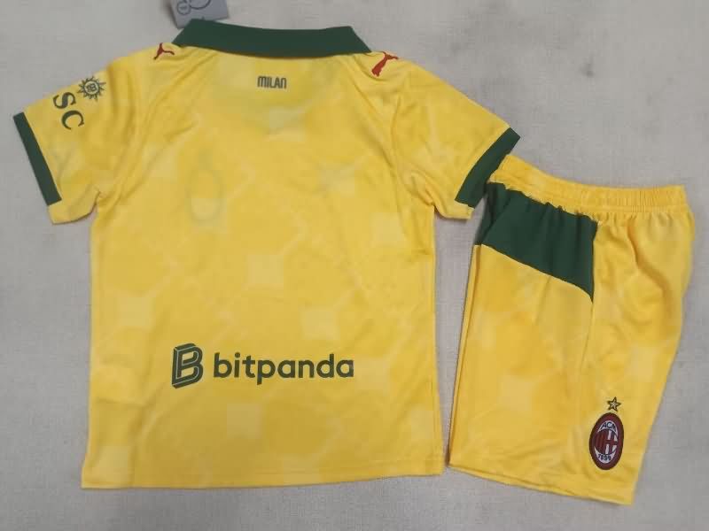 Kids AC Milan 25/26 Third Soccer Jersey And Shorts