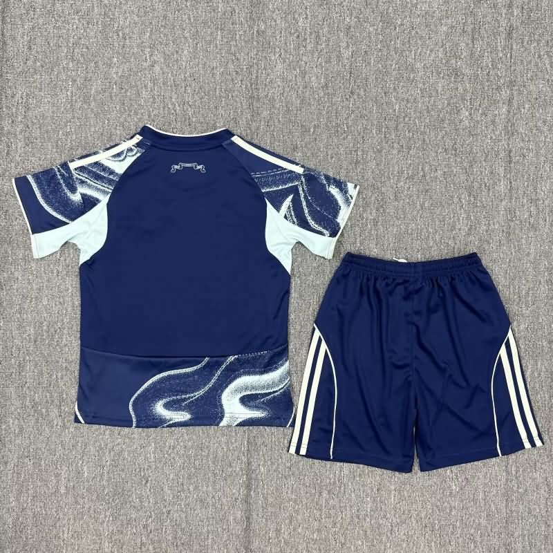 Kids Ajax 25/26 Away Soccer Jersey And Shorts