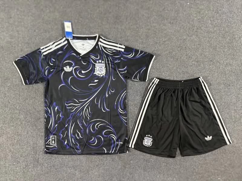 Kids Argentina 2026 World Cup Away Soccer Jersey And Shorts