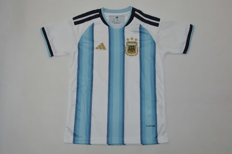 Kids Argentina 2026 World Cup Home Soccer Jersey And Shorts
