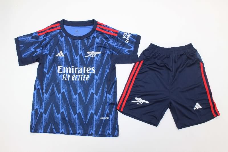 Kids Arsenal 25/26 Away Soccer Jersey And Shorts