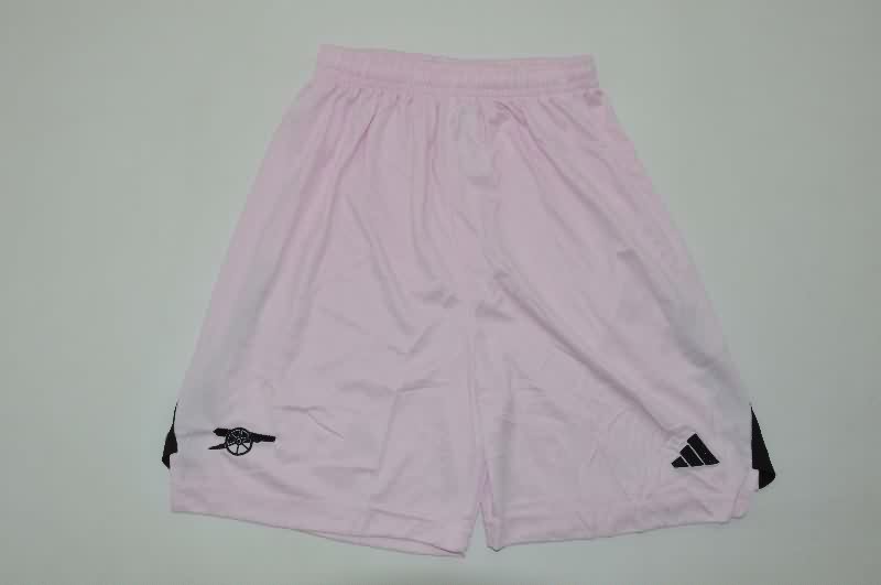 Kids Arsenal 25/26 Goalkeeper Pink Soccer Jersey And Shorts