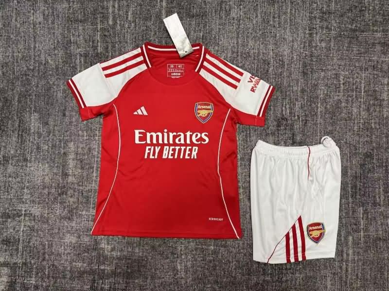 Kids Arsenal Soccer Jersey Home Replica 25/26