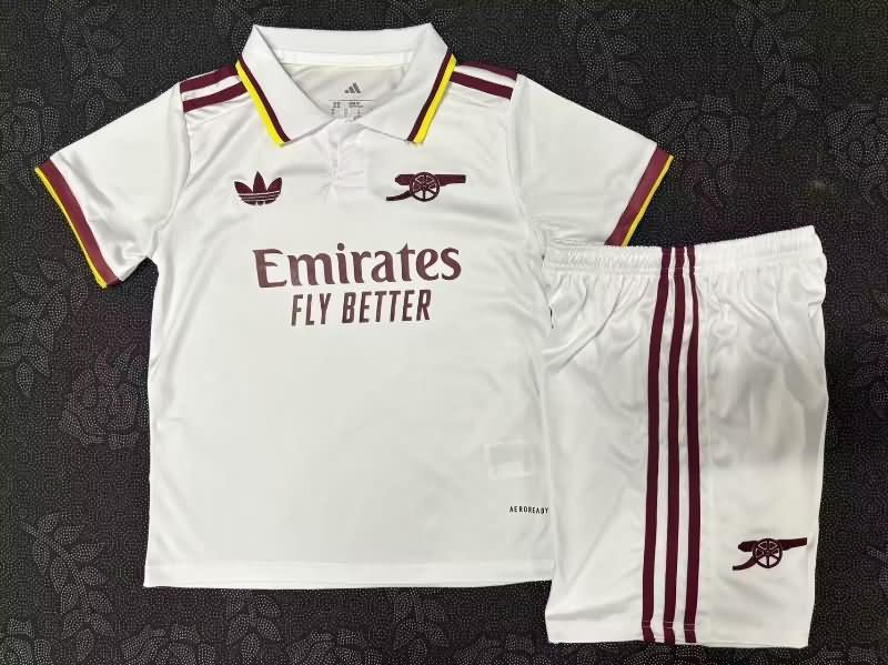 Kids Arsenal 25/26 Third Soccer Jersey And Shorts Leaked
