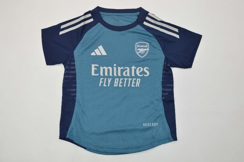 Kids Arsenal 25/26 Training Soccer Jersey And Shorts (Player)