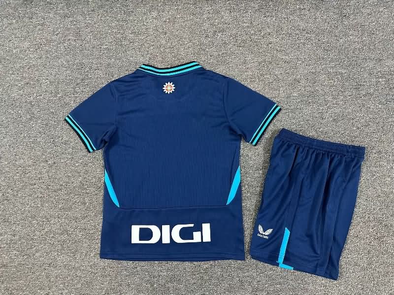 Kids Athletic Bilbao 25/26 Away Soccer Jersey And Shorts