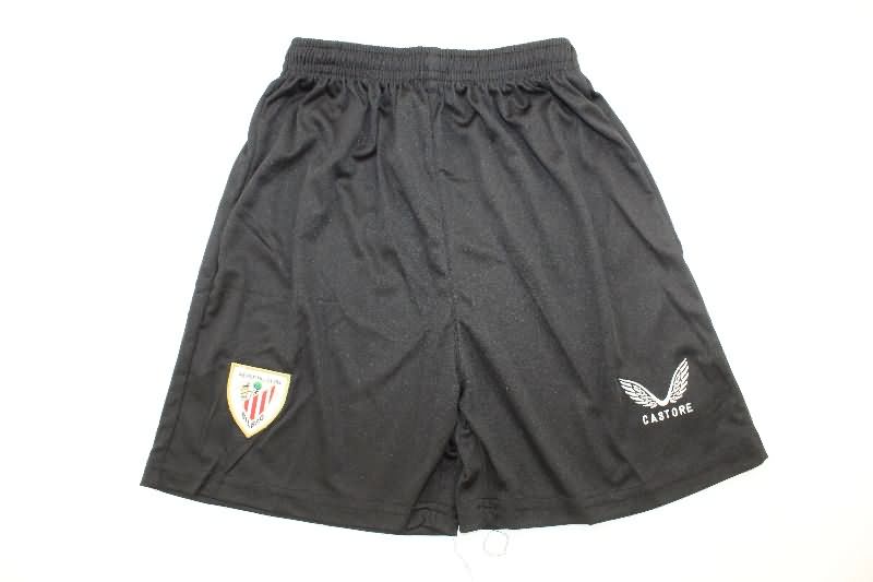 Kids Athletic Bilbao 25/26 Goalkeeper Black Soccer Jersey And Shorts