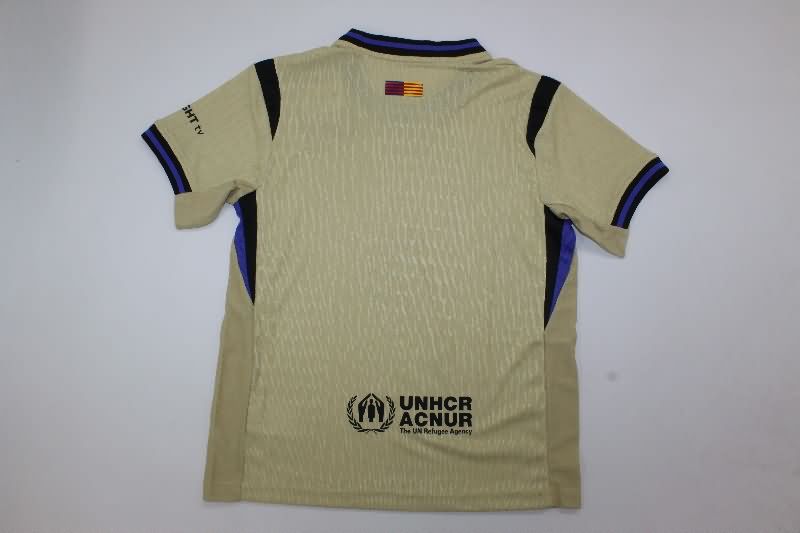 Kids Barcelona 25/26 Away Soccer Jersey And Shorts (Player)