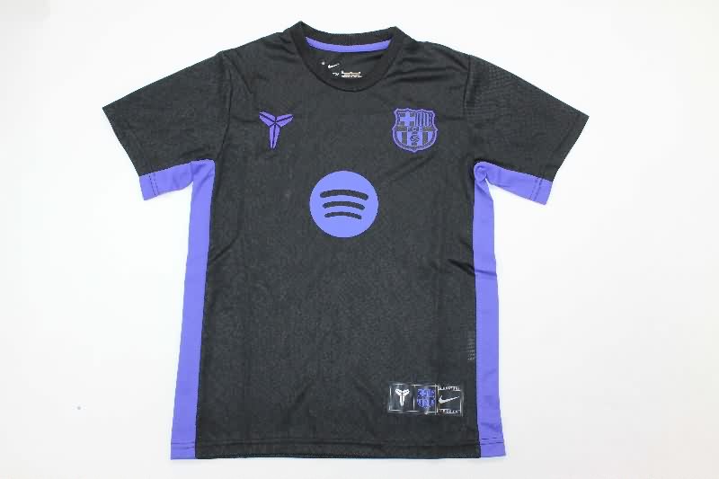 Kids Barcelona 25/26 Special Soccer Jersey And Shorts 05