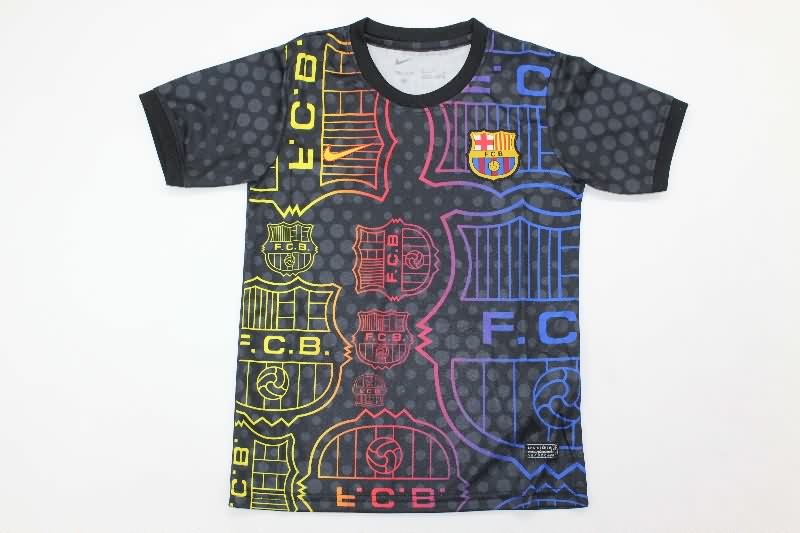 Kids Barcelona 25/26 Special Soccer Jersey And Shorts 06