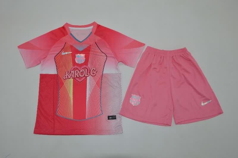 Kids Barcelona 25/26 Special Soccer Jersey And Shorts 11 Kids Barcelona 25/26 Special Soccer Jersey And Shorts 11