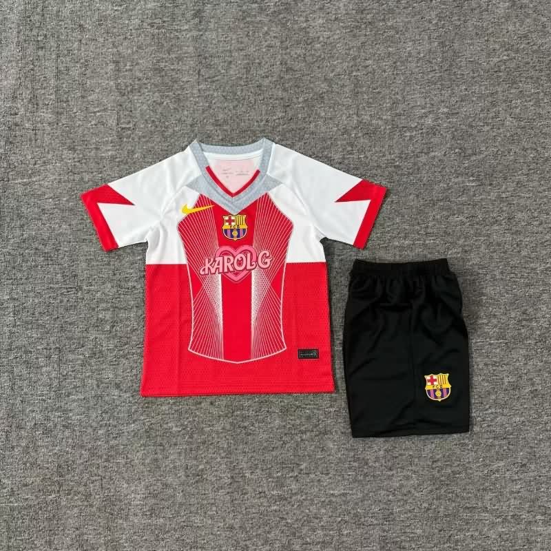 Kids Barcelona 25/26 Special Soccer Jersey And Shorts 12 Kids Barcelona 25/26 Special Soccer Jersey And Shorts 12