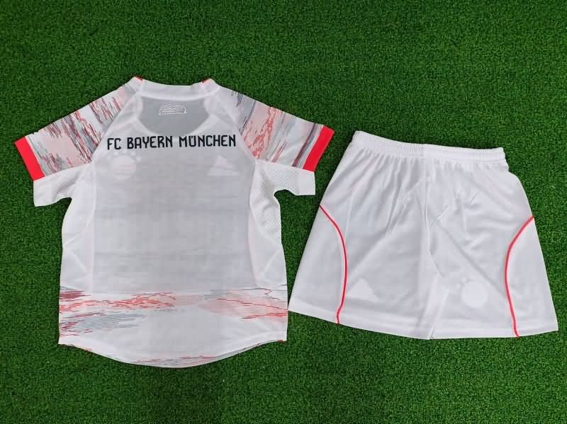 Kids Bayern Munich 25/26 Away Soccer Jersey And Shorts (Player)