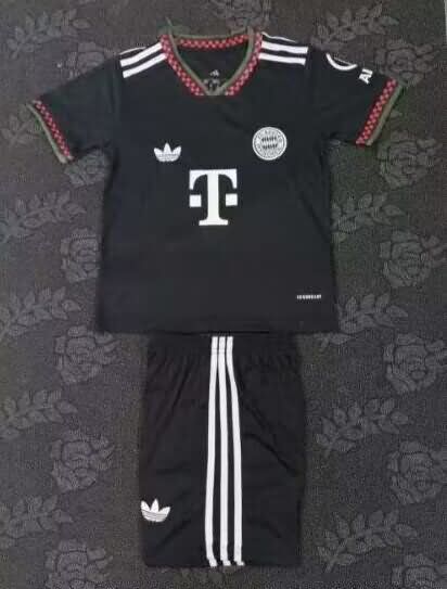 Kids Bayern Munich 25/26 Third Soccer Jersey And Shorts Leaked