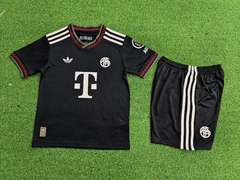 Kids Bayern Munich 25/26 Third Soccer Jersey And Shorts (Player)