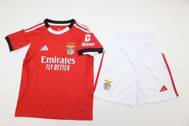 Kids Benfica 25/26 Home Soccer Jersey And Shorts