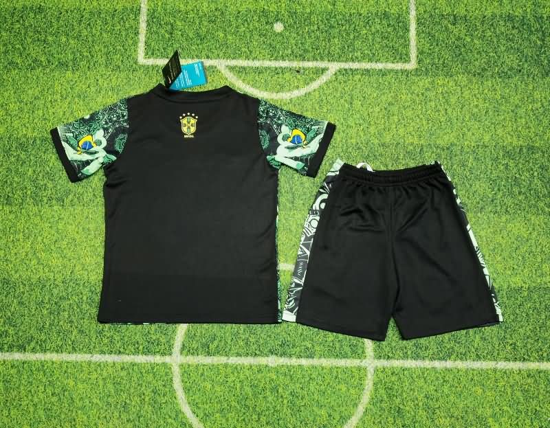 Kids Brazil 2025 Special Soccer Jersey And Shorts