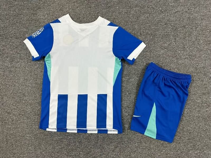 Kids Brighton 25/26 Home Soccer Jersey And Shorts