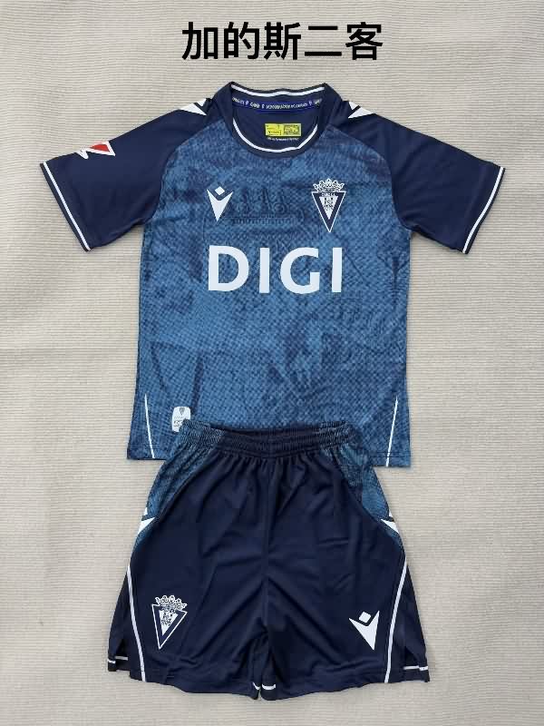 Kids Cadiz 25/26 Third Soccer Jersey And Shorts Kids Cadiz 25/26 Third Soccer Jersey And Shorts