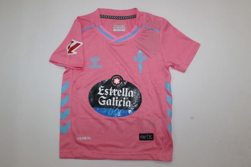 Kids Celta 25/26 Third Soccer Jersey And Shorts