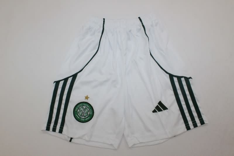 Kids Celtic 25/26 Home Soccer Jersey And Shorts