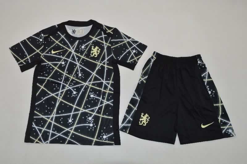 Kids Chelsea 25/26 Training Soccer Jersey And Shorts 02 Kids Chelsea 25/26 Training Soccer Jersey And Shorts 02