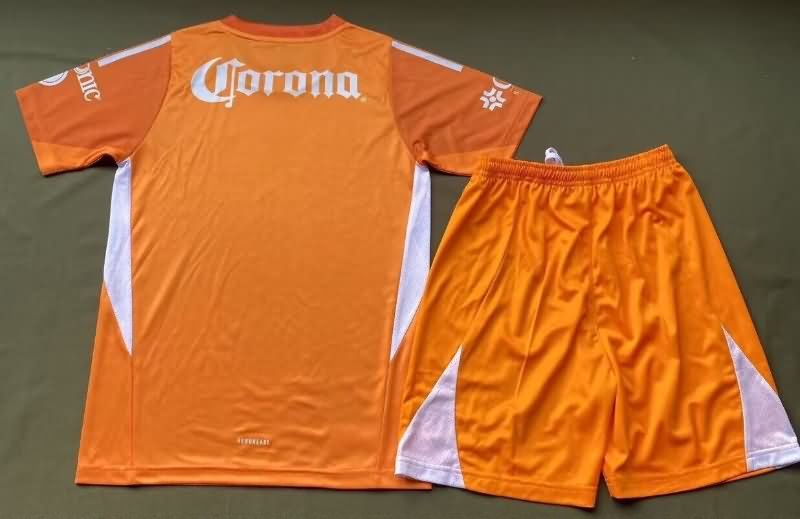 Kids Club America 25/26 Goalkeeper Orange Soccer Jersey And Shorts