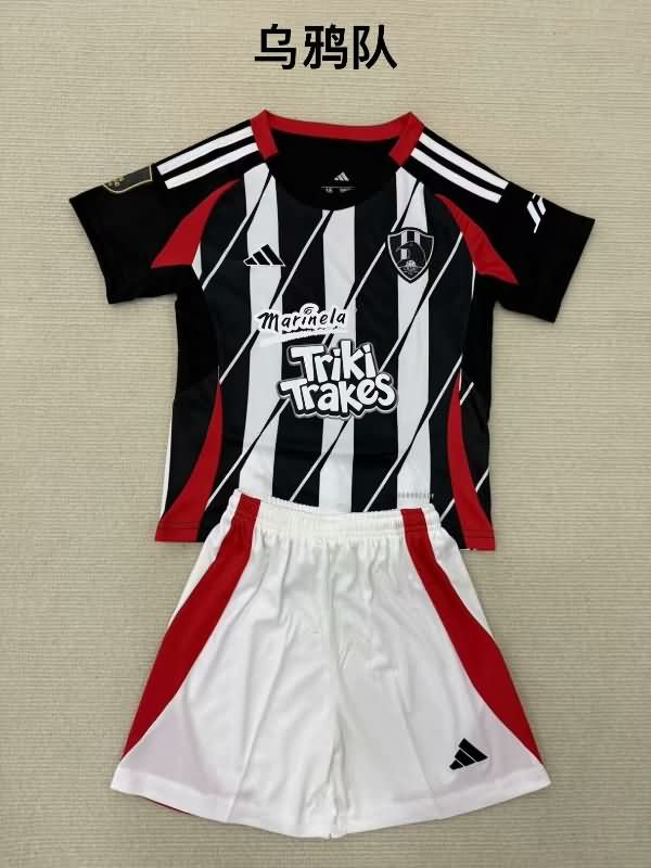 Kids Club de Cuervos 25/26 Home Soccer Jersey And Shorts