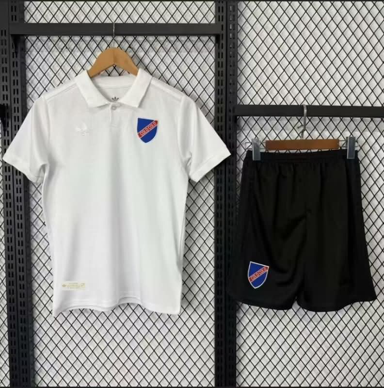 Kids Colo Colo 100th Anniversary White Soccer Jersey And Shorts