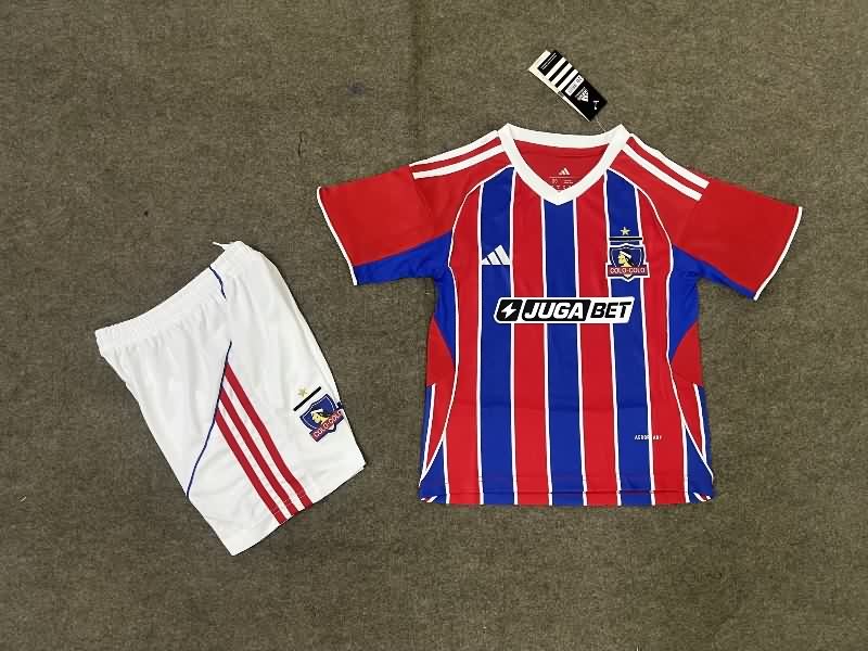 Kids Colo Colo 2025 Third Soccer Jersey And Shorts