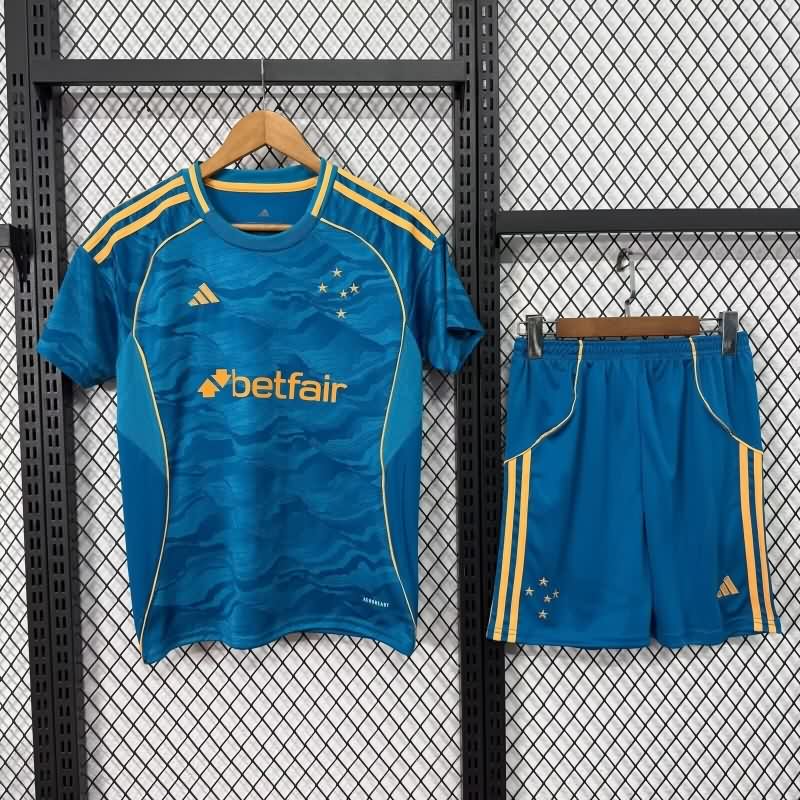 Kids Cruzeiro 2025 Third Soccer Jersey And Shorts Kids Cruzeiro 2025 Third Soccer Jersey And Shorts