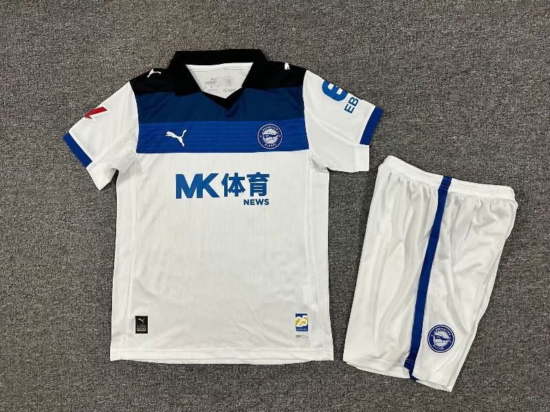 Kids Deportivo Alaves 25/26 Away Soccer Jersey And Shorts