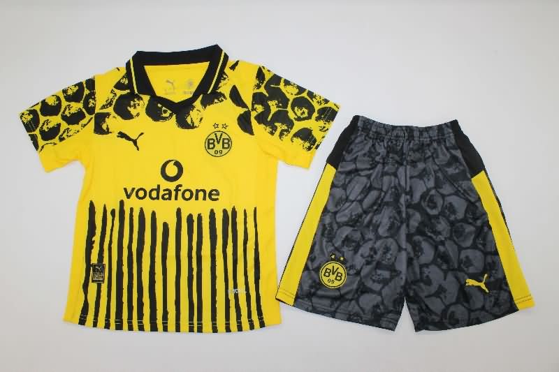 Kids Dortmund 2025 Club World Cup Home Soccer Jersey And Shorts