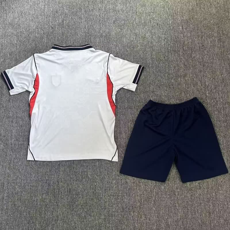 Kids England 25/26 Home Soccer Jersey And Shorts