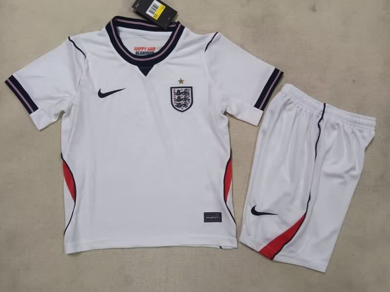 Kids England 2026 Home Soccer Jersey And Shorts Kids England 2026 Home Soccer Jersey And Shorts