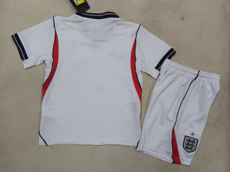 Kids England 2026 Home Soccer Jersey And Shorts