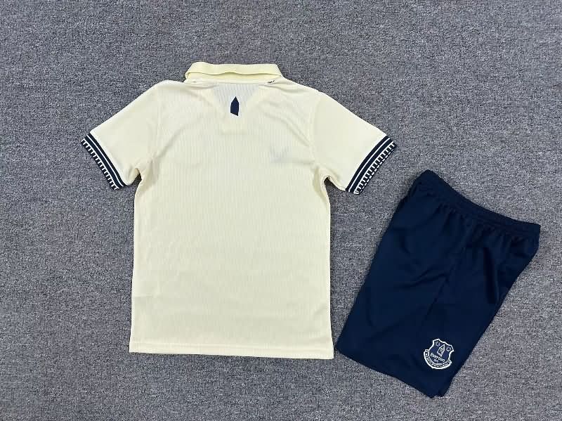 Kids Everton 25/26 Away Soccer Jersey And Shorts