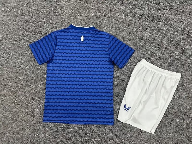 Kids Everton 25/26 Home Soccer Jersey And Shorts