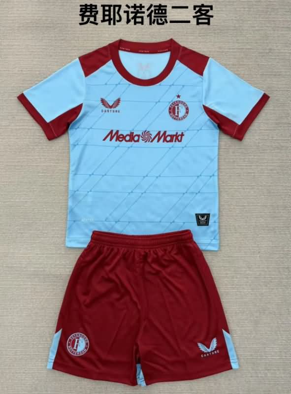 Kids Feyenoord 25/26 Third Soccer Jersey And Shorts