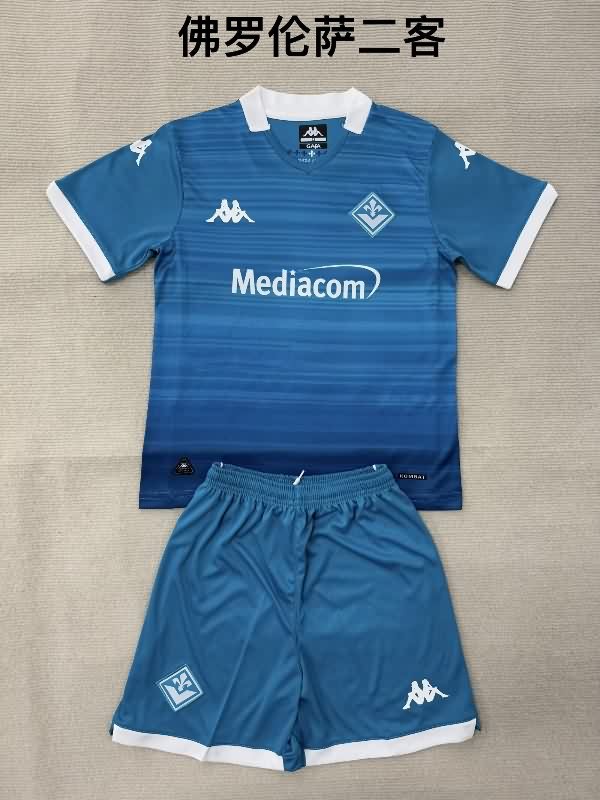 Kids Fiorentina 25/26 Third Soccer Jersey And Shorts