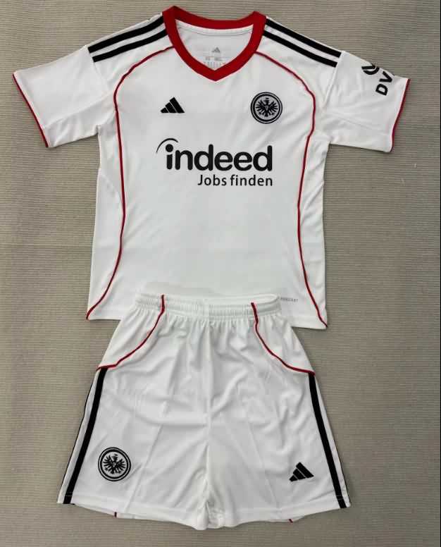 Kids Frankfurt 25/26 Away Soccer Jersey And Shorts