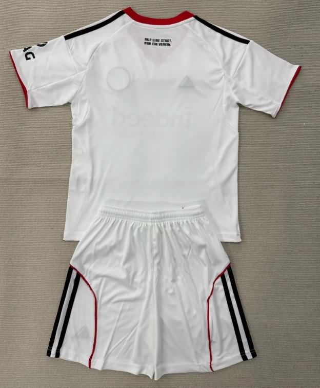 Kids Frankfurt 25/26 Away Soccer Jersey And Shorts