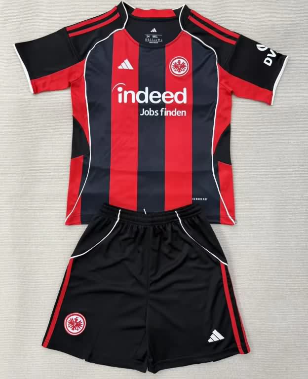 Kids Frankfurt 25/26 Home Soccer Jersey And Shorts