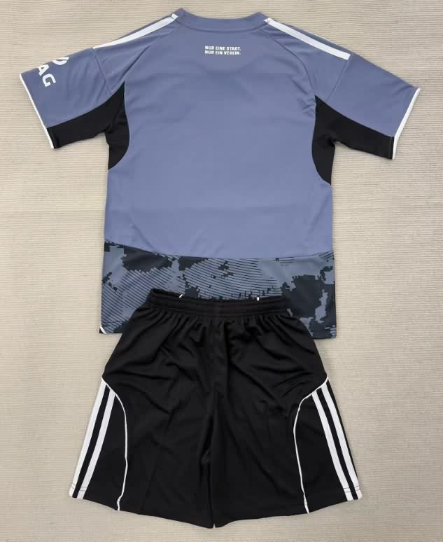Kids Frankfurt 25/26 Third Soccer Jersey And Shorts