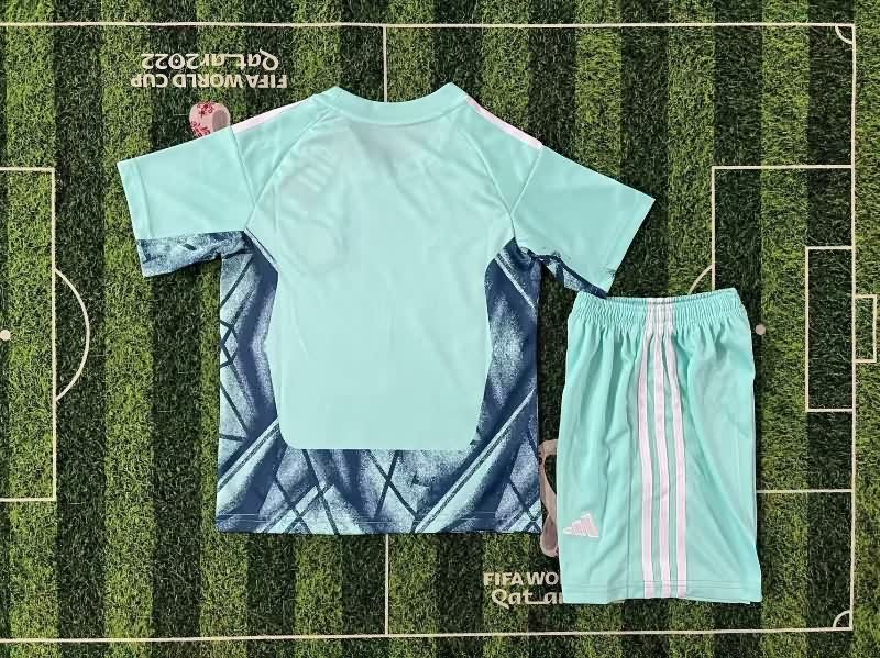 Kids Germany 2026 World Cup Goalkeeper Green Soccer Jersey And Shorts