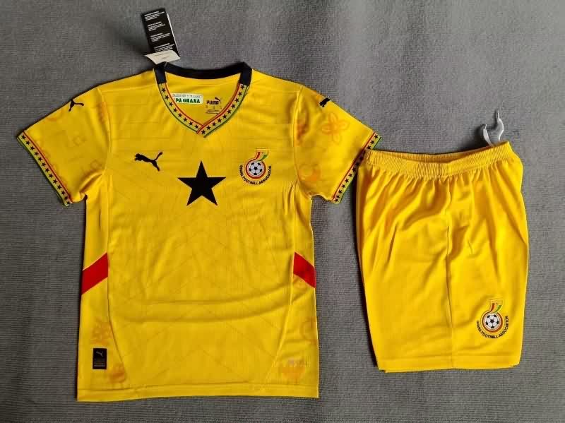 Kids Ghana 25/26 Away Soccer Jersey And Shorts Kids Ghana 25/26 Away Soccer Jersey And Shorts