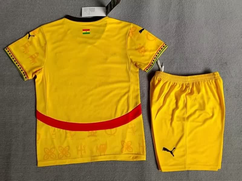 Kids Ghana 25/26 Away Soccer Jersey And Shorts