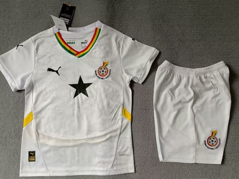 Kids Ghana 25/26 Home Soccer Jersey And Shorts Kids Ghana 25/26 Home Soccer Jersey And Shorts