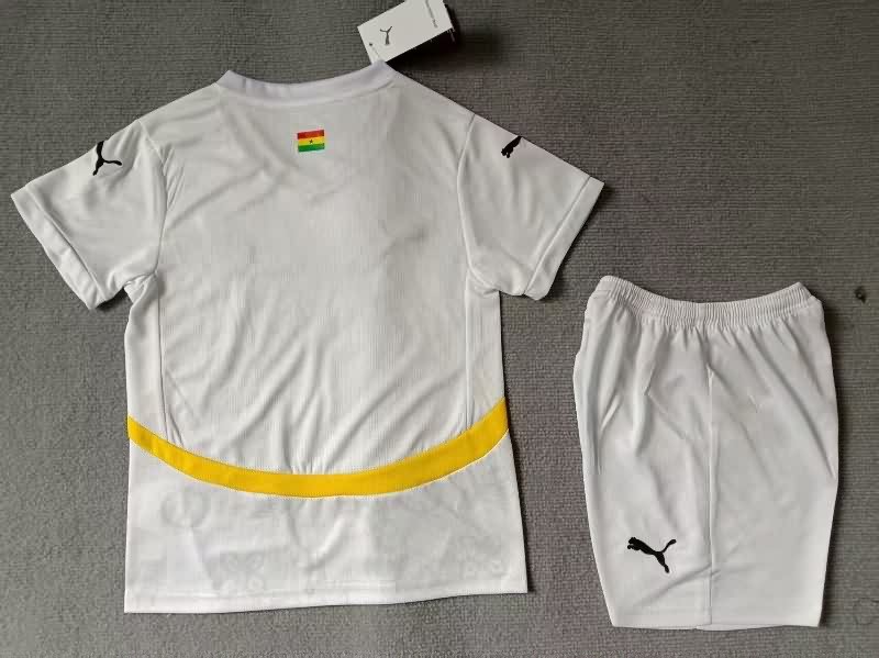 Kids Ghana 25/26 Home Soccer Jersey And Shorts